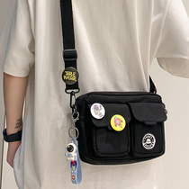 Leisure shoulder bag men shoulder summer new mobile phone bag tide male students Joker backpack women light small satchel