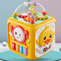 Baby toys Children pat drummers Pat drums Hexahedral puzzle music 6 months Baby early education 1 year old Rechargeable