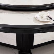 New Chinese Dining Table And Chairs Combined Hotel Restaurant Hotel Bag room 20 People automatic turntable Electric big round dining table