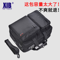 Large capacity shoulder bag mens waterproof laptop bag multifunctional shoulder crossbody backpack canvas anti-theft briefcase