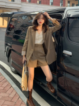 Royal sister temperament short man with high small fragrance suit shorts two-piece suit womens spring 2021 new style