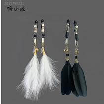 Sexy flirting feathers hand-slap folding fan sex toys adult sm female utensils tools lingerie tease my