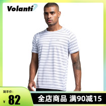 Volandi Volanti Sports Short Sleeve T-shirt Men and Women Quick Dry Basketball Fitness Top Sweat Breathable Training Running
