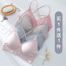 Chest underwear women without steel ring student high school girl bra wrap chest vest lace beauty back sling Net red explosion