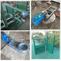 Sewage well Reservoir Canal water electro-hydraulic push rod gate valve fish pond flapper valve electric fish pond pipe stainless steel gate