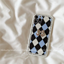 hinlucky ins Academy Wind Lingge bow suitable for iPhone13pro max Apple 11 phone case xr xsmax 8Plus