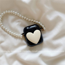 hinlucky ins love pearl chain for airpods3 generation Apple Bluetooth wireless headset airpods1 2 soft silicone protective cover creative personality