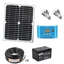 -20W solar small household power generation system lighting mobile phone wild camping mountain beekeeping power generation board