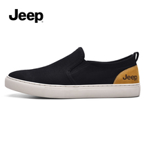 jeep gip male shoes 2022 new summer one foot pedal canvas shoes Breathable Sloth Casual Old Beijing Cloth Shoes