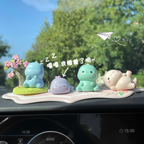 Car pendulum in car Ornament Cartoon Net Red Dinosaur Car Middle Control Desk Decorate 2022 New On-board Doll