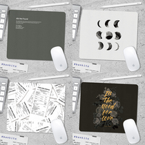 FOCOMES original illustration leather mouse pad small thickened fresh simple waterproof computer non-slip men and women