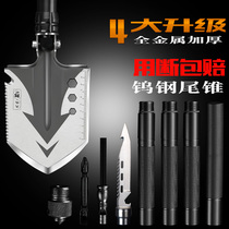 Lang Shen multi-functional engineering shovel German outdoor military version manganese steel Ordnance shovel China military industry folding car shovel