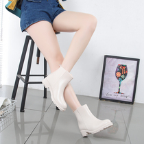 Spring South Korea Fashion Outwear Low Help Non-slip Rain Shoes Lady Short Barrel Waterproof Shoes Non-slip Rain Boots Adult Rubber Shoes Students