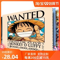 Cartoon anime One Piece TV Hood Dust Cloth LCD TV Hanging Dust Cover TV set can be customized