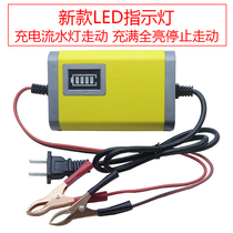 Motorcycle battery charger lead-acid battery intelligent power loss repair pedal 12v volt charger universal type