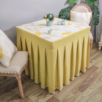 Nordic fire cover new thin electric furnace cover square mahjong machine cover coffee table cover electric heating table cover customized