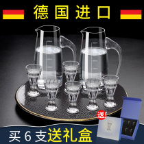 Germany LEGLE (LEGLE) imported white glass wine dispenser scorer wine glass split jug cup set