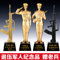 Bayi veterans souvenirs to send comrades-in-arms gifts customized creative practical military troops veterans retired lettering