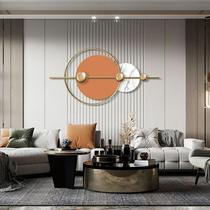 Modern living room metal decoration wall wall sofa background hanging decoration restaurant light luxury wall decoration bedroom bedside creative pendant
