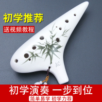 Beginner Tao flute twelve holes 12 medium tone C AC Tao flute Professional Childrens national musical instrument Taught flagship store to deliver luxury