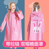 Childrens raincoat boys and girls set waterproof whole body kindergarten baby school clothes children poncho thickened