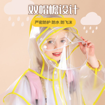 Childrens raincoats boys and girls ponchos baby students rain boots waterproof full body with schoolbags anti-rainstorm