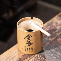 Ashtrays Ceramic New Chinese Home Living room Creative funnel Flush Vehicle with cover Car Extreme Car Custom Men