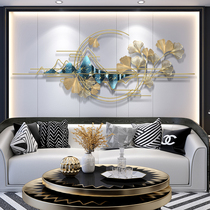 New Chinese landscape wall decoration living room sofa background wall decoration creative net red wall hanging wall ginkgo leaf decoration pendant