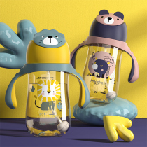 Good child ppsu straw bottle big baby wide mouth duck billed over 1 year old anti-flatulence 2-3 years old childrens school drink cup