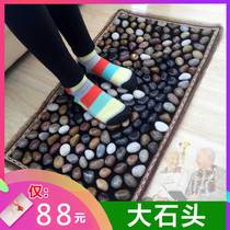  Natural rain stone foot massage pad Household pebble stone floor mat Acupuncture point massage shiatsu board