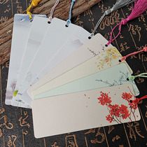 Blank bookmark Chinese style exquisite self-written Primary School student diy paper handwritten homemade hard pen calligraphy work handmade material package card children tassel greeting card creative Chinese painting JAM Paper