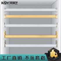 Ke Qiyi custom wardrobe hanging bar clothes cabinet crossbar drying rack hanging rod flange seat fixed Cabinet Accessories
