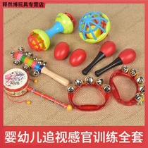 2019 New kindergarten early education baby sand hammer sand bell newborn baby shaking percussion instrument chasing listening feeling