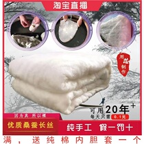 Tongxiang 100 Mulberry Silkworm Filament Cotton Pocket Half Baby Small Quilt Pure Handmade Naked Tire Double Palace Cocoon Mechanism Summer Cool Air Conditioning