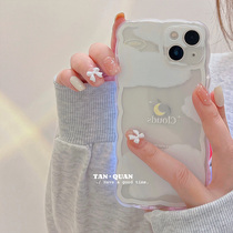 Probe Circle Transparency Ins Cloud Dool Applicable Apple 13 phone shell iPhone12 of protective sheath 11Promax silicone gel 13Pro anti-fall Xs soft X XR new 8pl