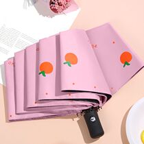 Automatic umbrella Female sunny and rain dual-use sun umbrella Folding sun umbrella Student sunny umbrella UV-proof sun umbrella