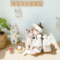 South Korea dottodot imported organic cotton baby calming doll Tiger dinosaur plush toy accompany doll