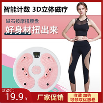 Intelligent counting feet twist waist plate y home fitness equipment mute abdomen leg thin stereo magnetic therapy 3d massage foot soles