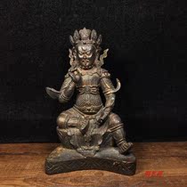 Pure copper Yellow God of Wealth Buddha statue Tantric Zongcai family offering Buddhist opening gifts ornaments God of wealth Buddha statue ornaments