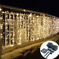 led stars solar outdoor garden lights waterproof garden villa landscape decoration terrace balcony colored lights string lights