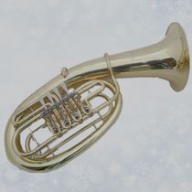 Professional flagship store brass instrument four flat keys on the Bass number B flat large electrophoresis gold student beginner band