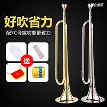 Young Pioneers student trumpet instrument flat drum team youth number charge charge Bugle small bronze child child