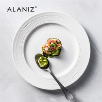 alaniz cloud figure Steak plate Home dish pasta plate light luxury white plate flat plate ceramic Western plate