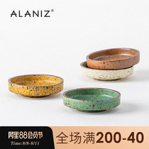 alaniz-rust sauce hot pot cake dip disk ceramic saucer creative vinegar sauce sauce snack sauce