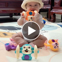 Rolling monkey puzzle sound and light electric baby crawling somersault small monkey toy charging baby boy girl