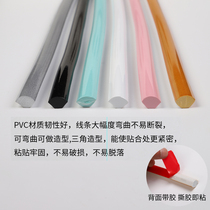 Beauty side Line Self-adhesive Home Decoration Line Beauty edges Corner Line Decorative Strips Pvc Strips Ceiling Wall Wardrobe Side Bars