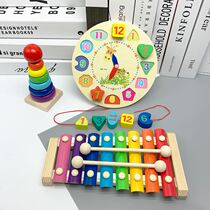 Early childhood children baby eight-tone xylophone hand knock piano 8 months baby puzzle music toy 1-2-3 years old early education