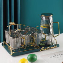 Light luxury wind cup water set cold kettle glass heat-resistant high temperature water cup tea cup household Kettle Teapot hospitality