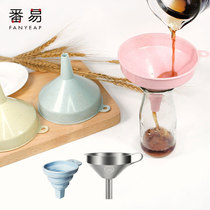 Funnel household food grade refueling kitchen small plastic large diameter oil leak bottle liquid water funnel dispenser
