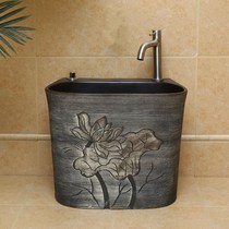 Wash mop pool balcony mop pond toilet mop basin towing basin sink basin large platform controlled ceramic outdoor courtyard